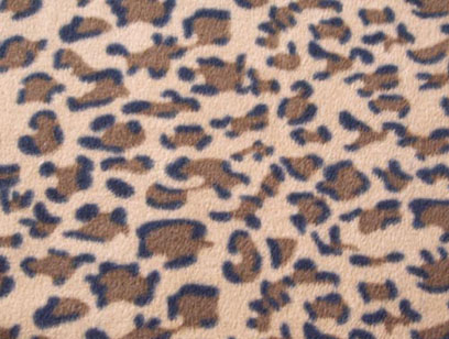 Leopard printed fleece